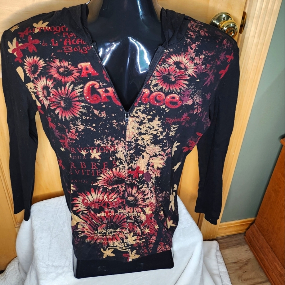 Women's lightweight hoodie.